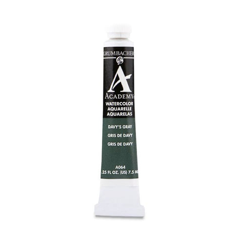 DAVYS GRAY 7.5ML GRA064 ACADEMY WATERCOLOR